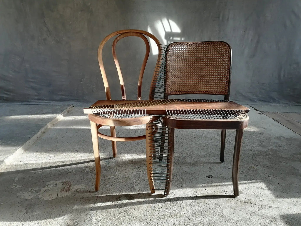 Stitched Together Double Seat