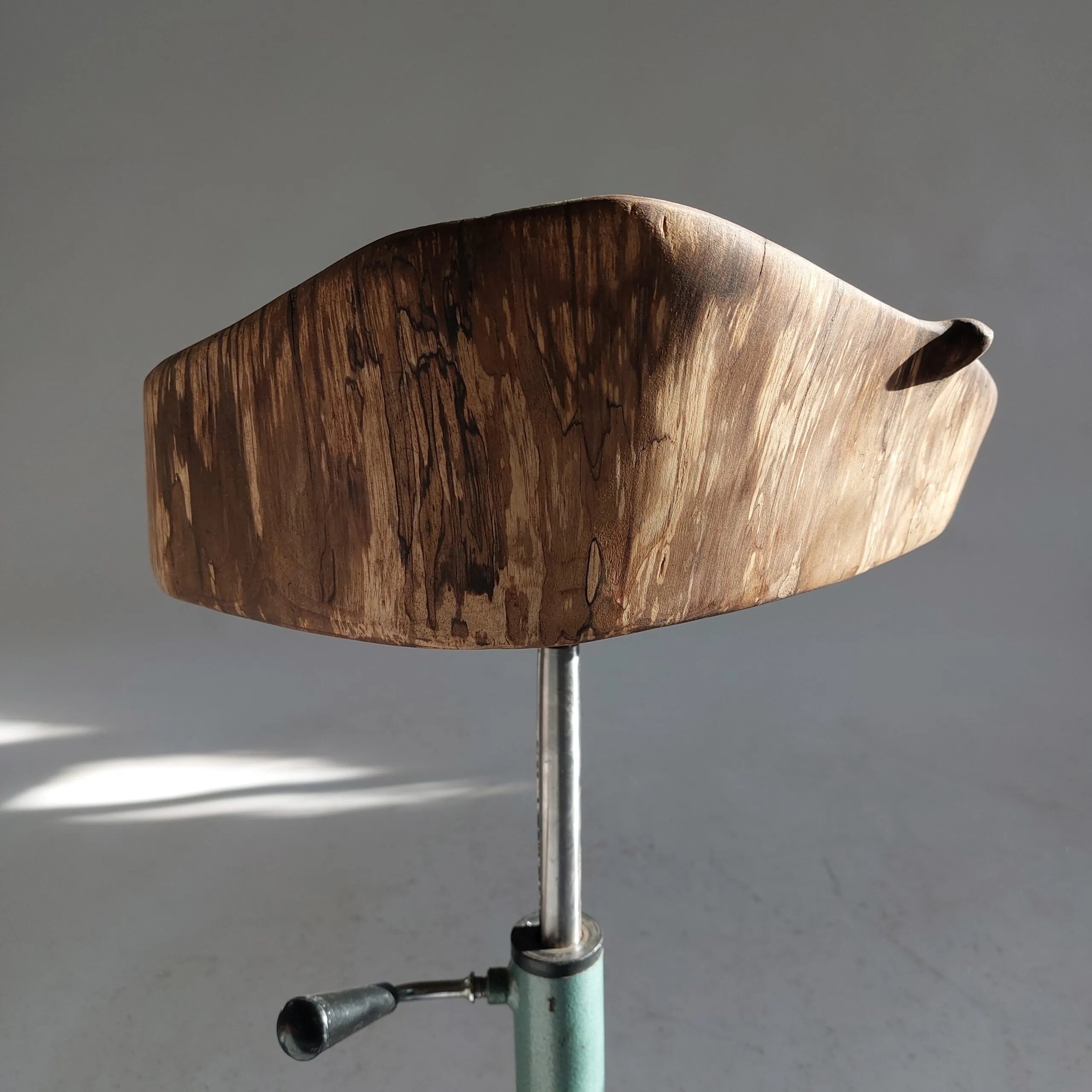 Industrial Walnut Stool