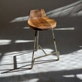 Walnut Bar Stool - Backrest Edition
