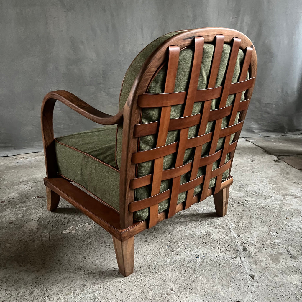 Belt Armchair & Ottoman – 70s Base