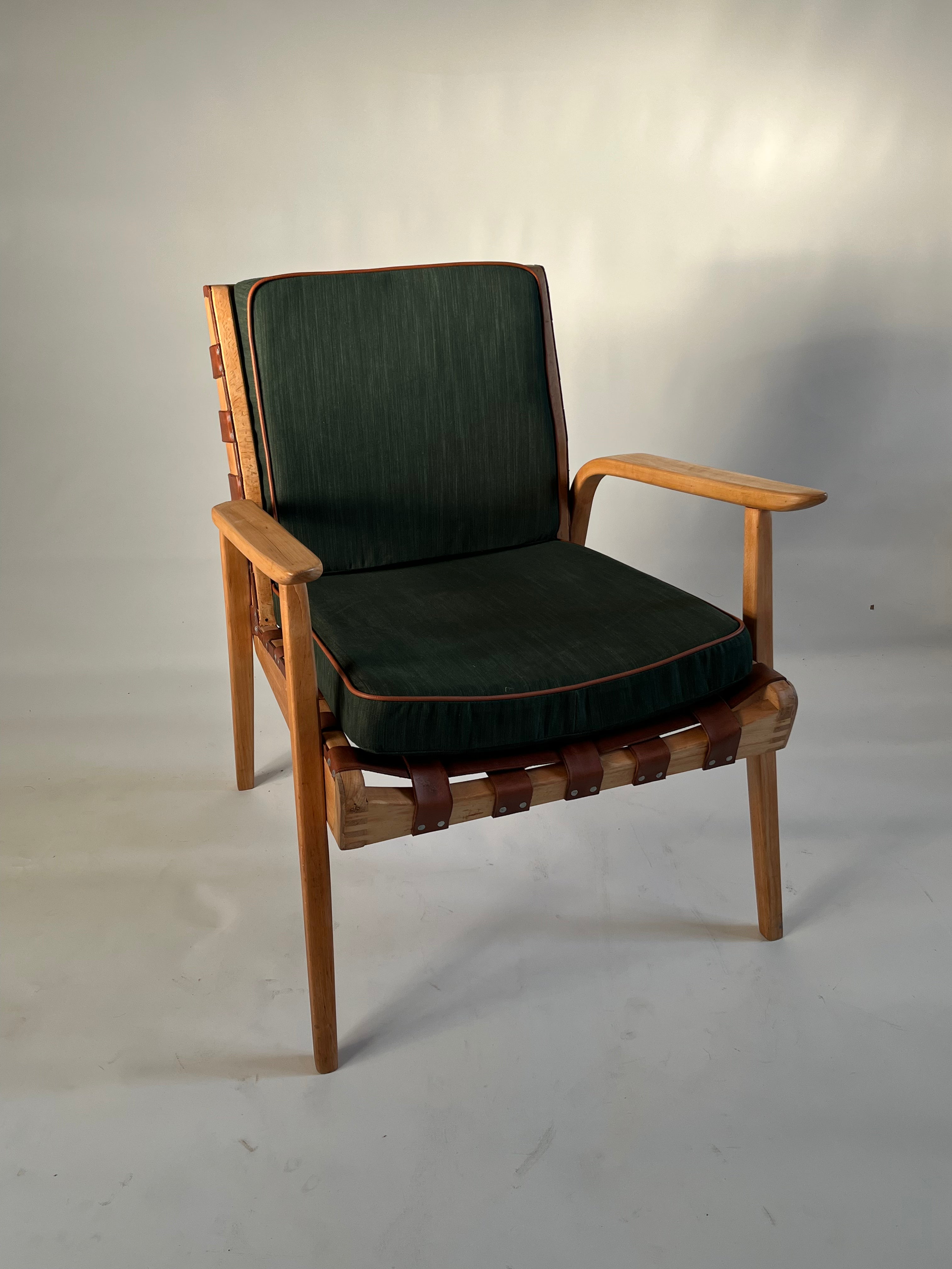 70s Vintage Armchair & Stool