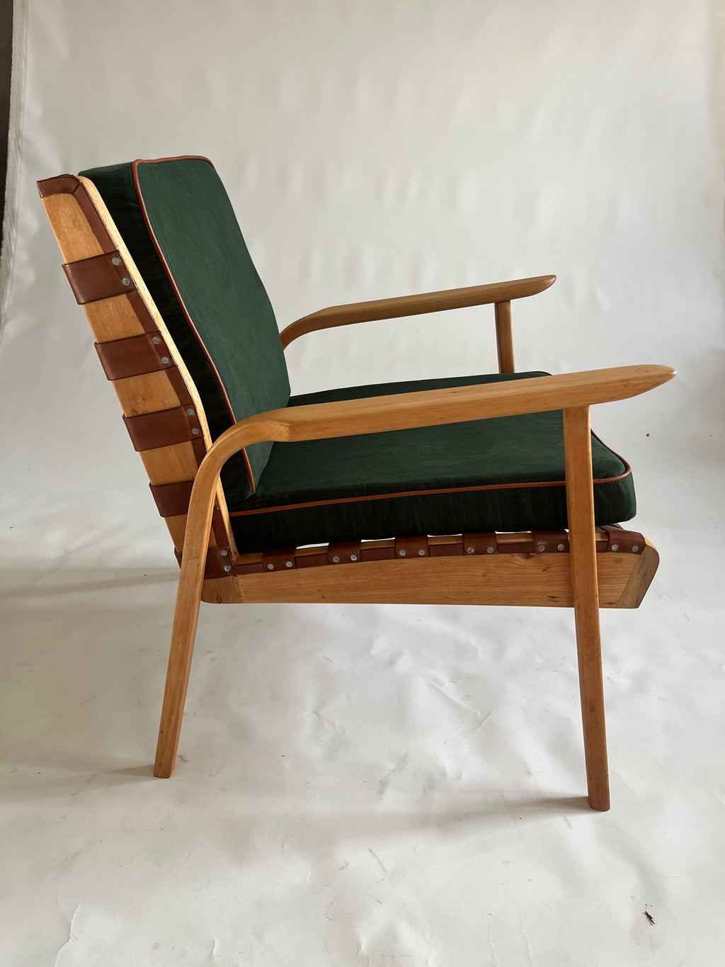 70s Vintage Armchair & Stool
