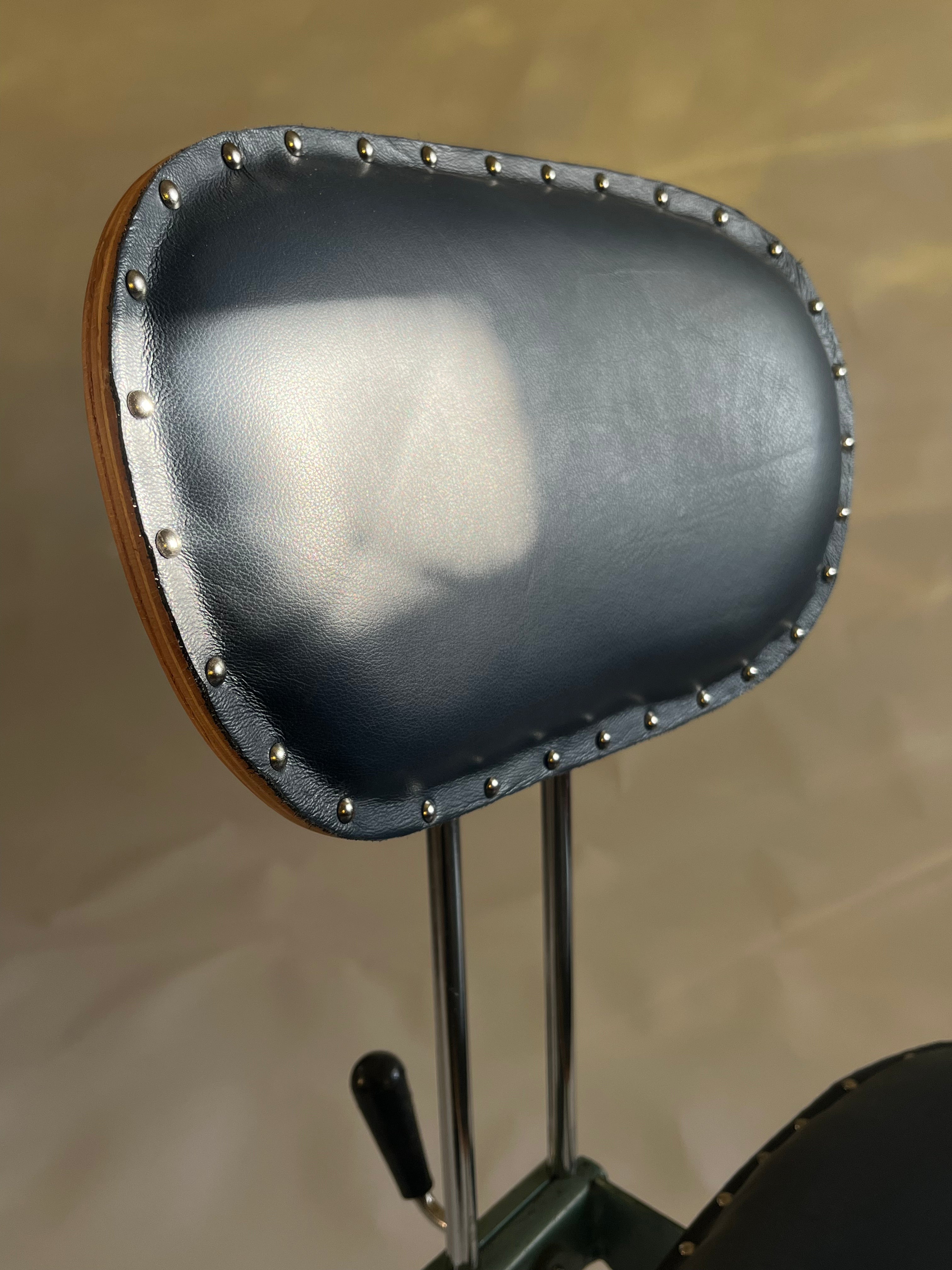 Lab Chair — Dark Blue Leather Edition