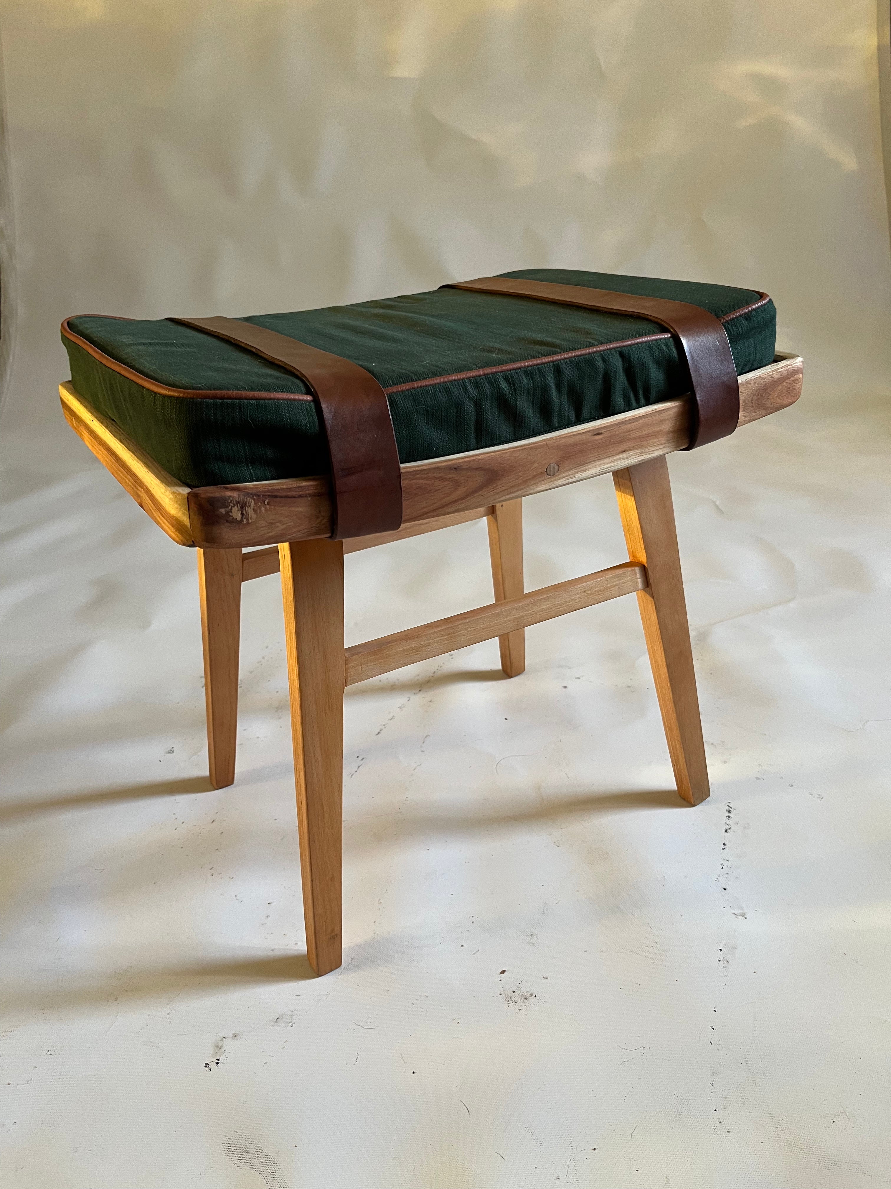 70s Vintage Armchair & Stool