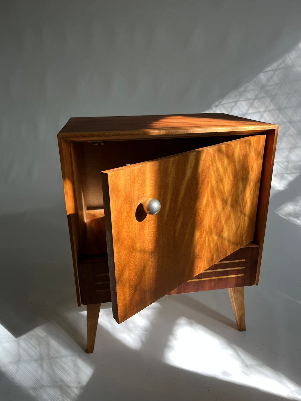 Striped 70s Bedside Table