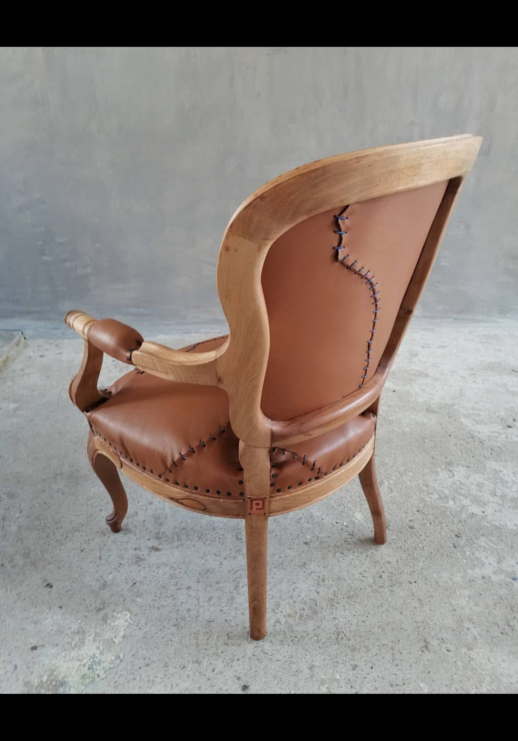 Frankenstein Chair – Hand-Stitched Leather Armchair
