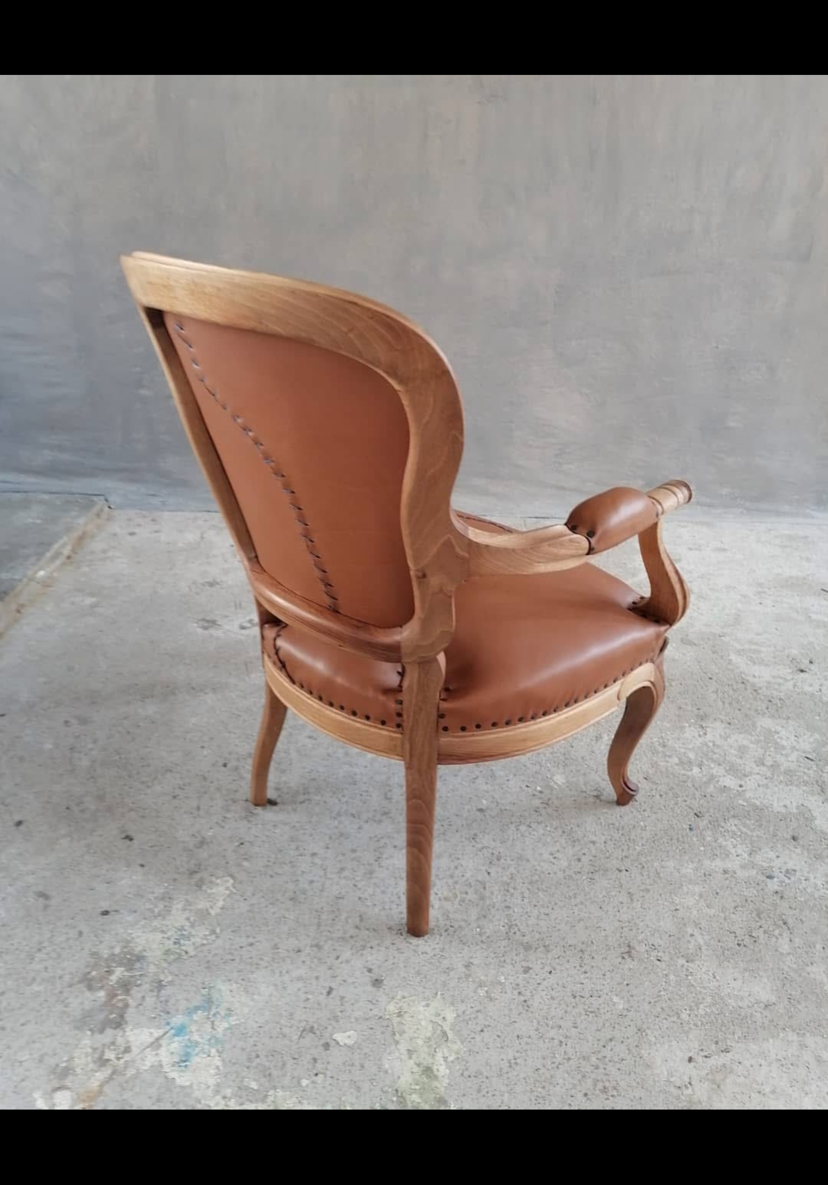 Frankenstein Chair – Hand-Stitched Leather Armchair