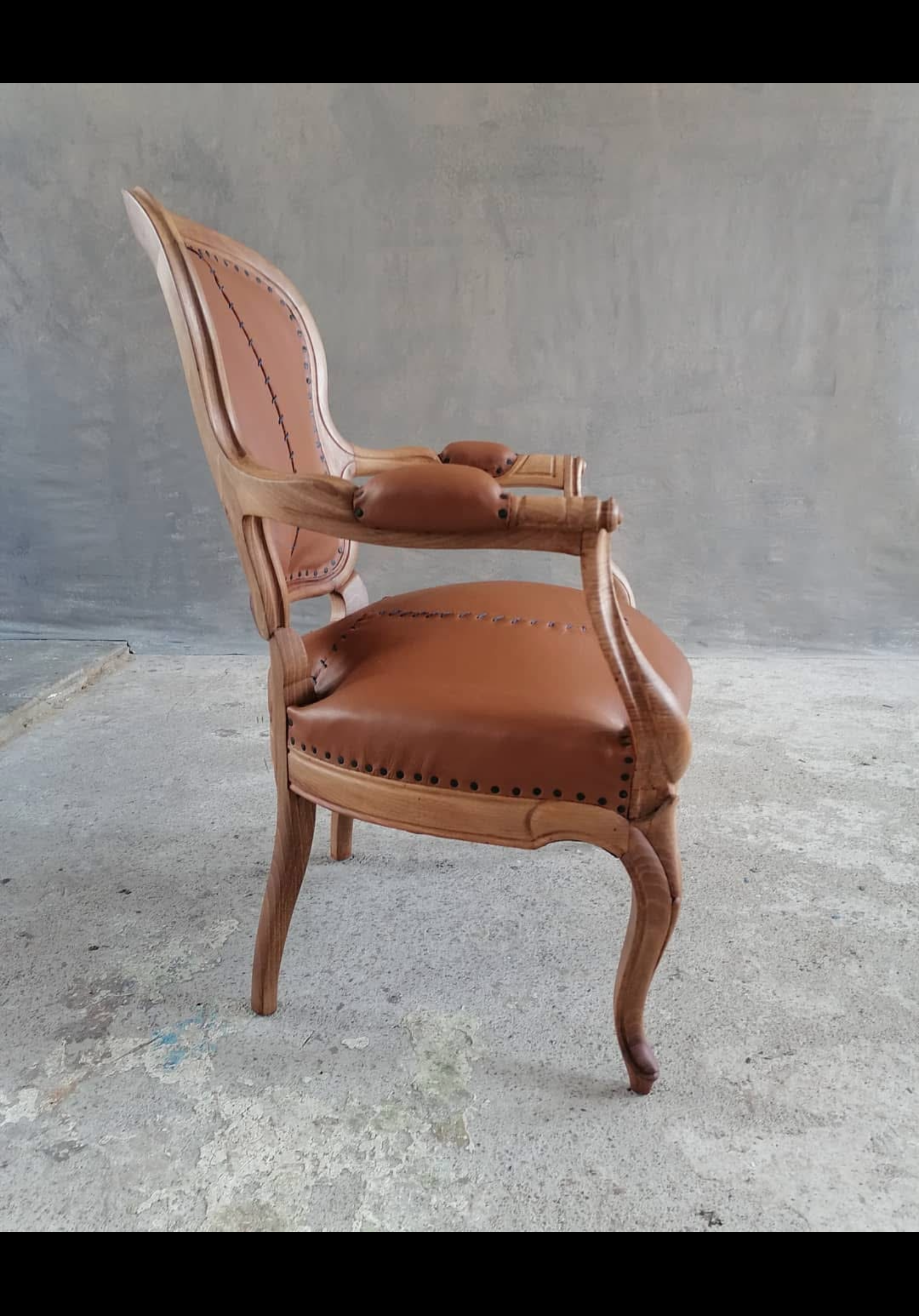 Frankenstein Chair – Hand-Stitched Leather Armchair