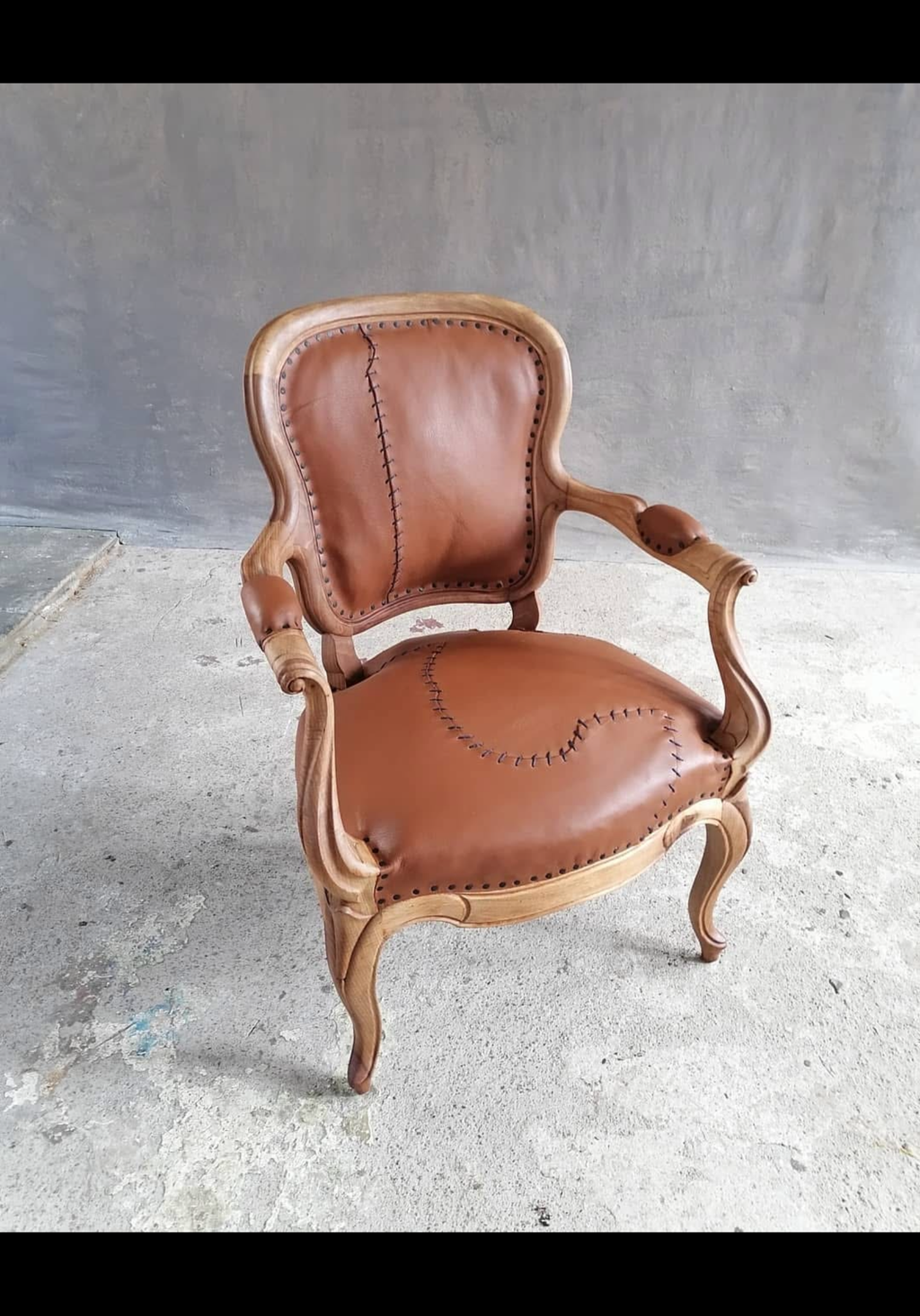 Frankenstein Chair – Hand-Stitched Leather Armchair