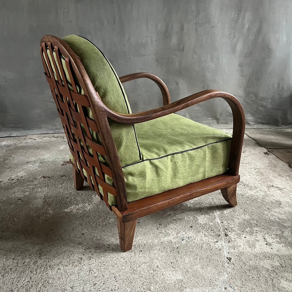 Belt Armchair & Ottoman – 70s Base